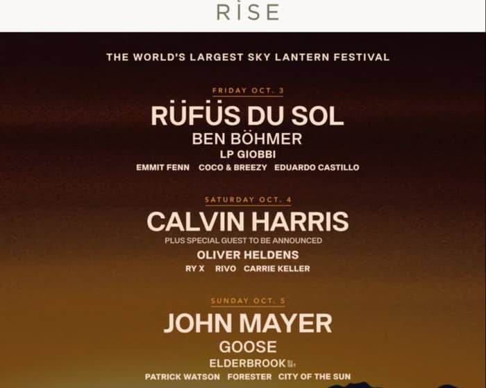 RISE Festival 2025 tickets