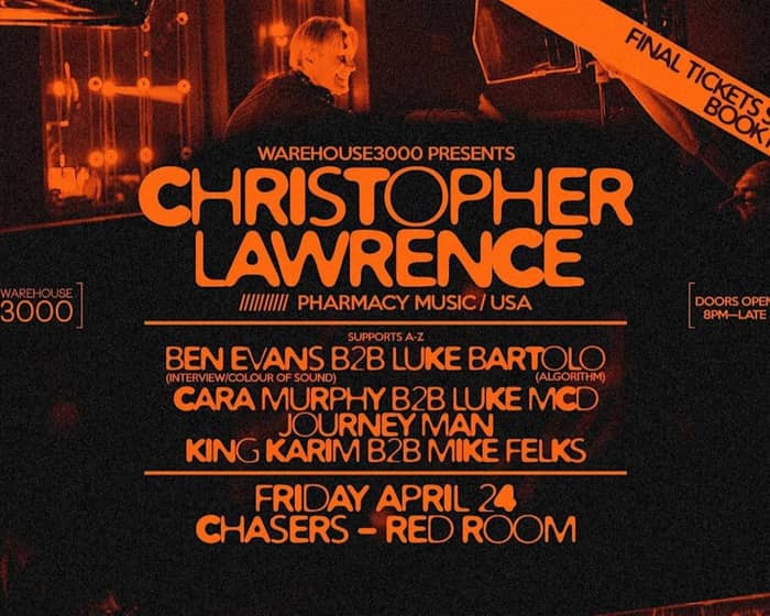 Christopher Lawrence tickets