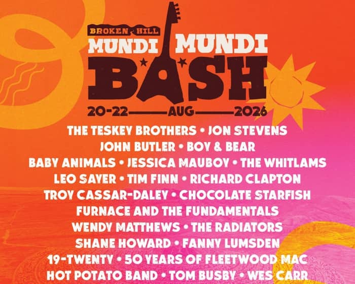 Broken Hill Mundi Mundi Bash 2026 tickets