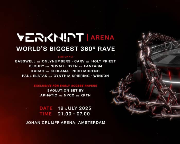 Verknipt ArenA 2025 tickets