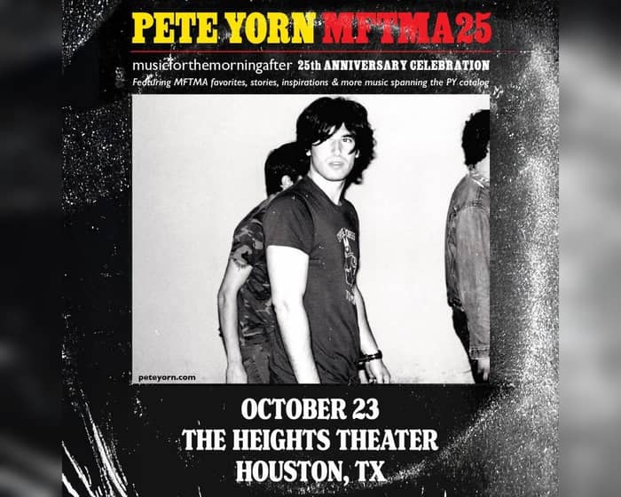 Pete Yorn solo acoustic - 25th Anniversary of musicforthemorningafter tickets