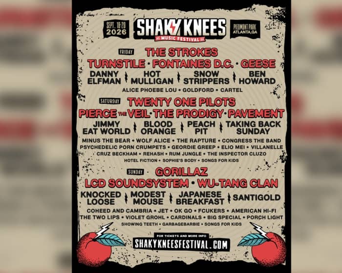 Shaky Knees 2026 tickets