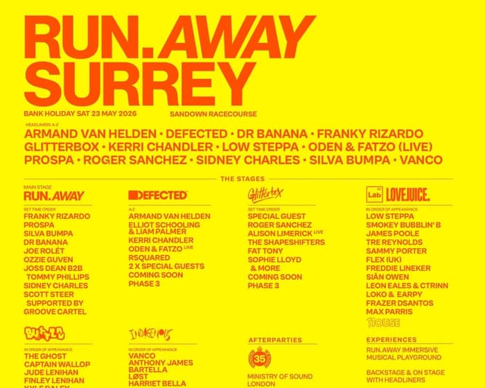 Run Away Festival Surrey tickets