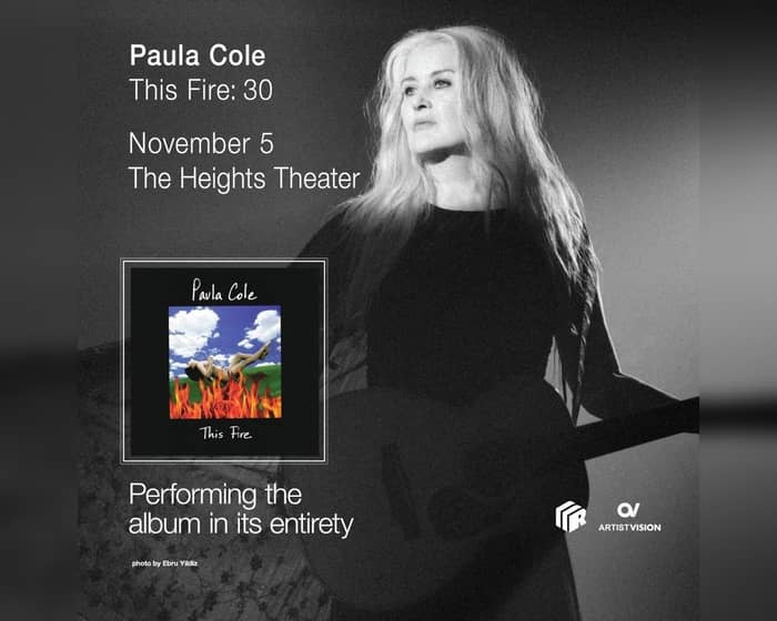 Paula Cole THIS FIRE: 30 with special guest Rett Madison tickets