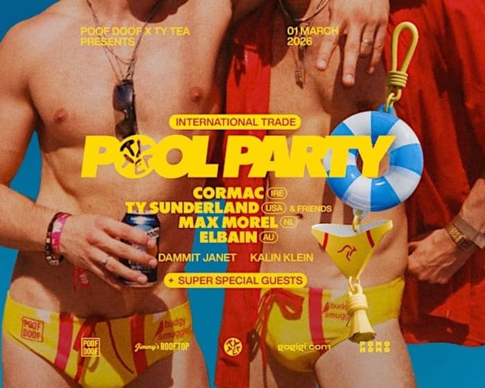 International Trade: Recovery Pool Party - Poof Doof Sydney MG26 tickets