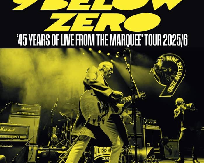 Nine Below Zero tickets