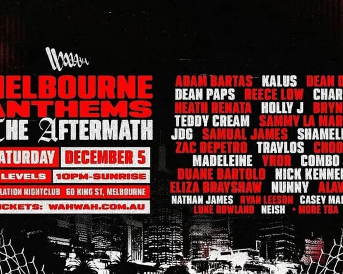 Melbourne Anthems Top 50 | The Aftermath tickets