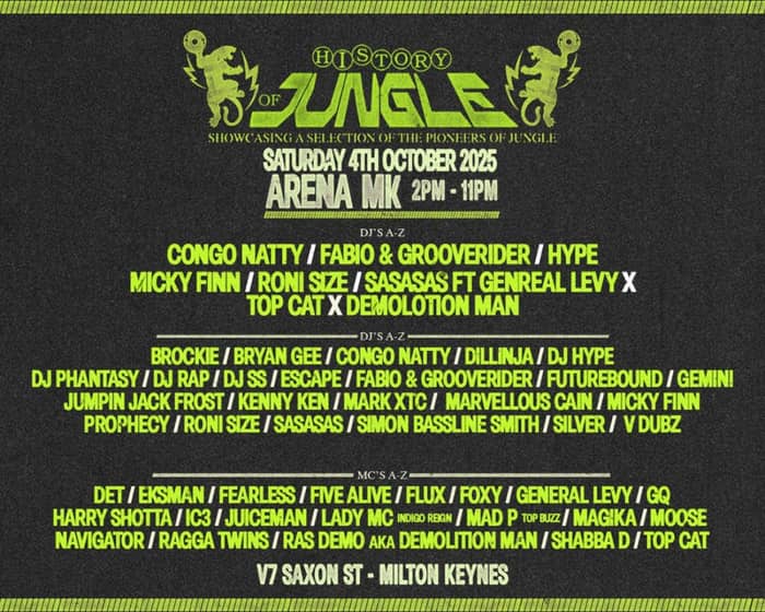 The History of Jungle tickets