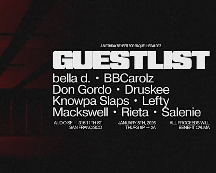 Guestlist tickets
