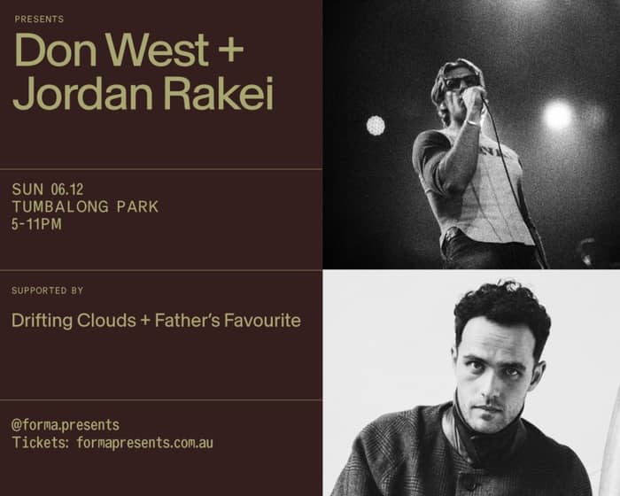 FORMA: Don West & Jordan Rakei tickets