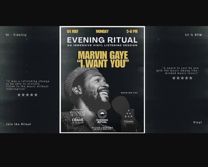 MARVIN GAYE (Monday Session) - Evening Ritual - Vinyl Listening Session tickets