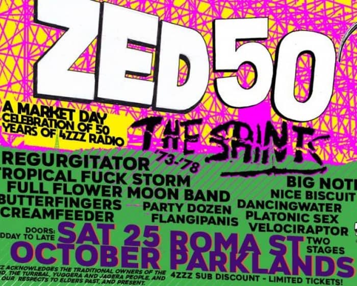 ZED50 | 50 years of 4ZZZ Radio tickets