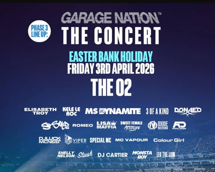 Garage Nation | The Concert tickets