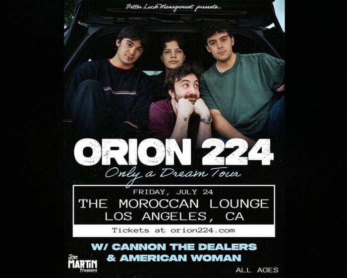Orion 224 with Cannon the Dealers & American Woman tickets