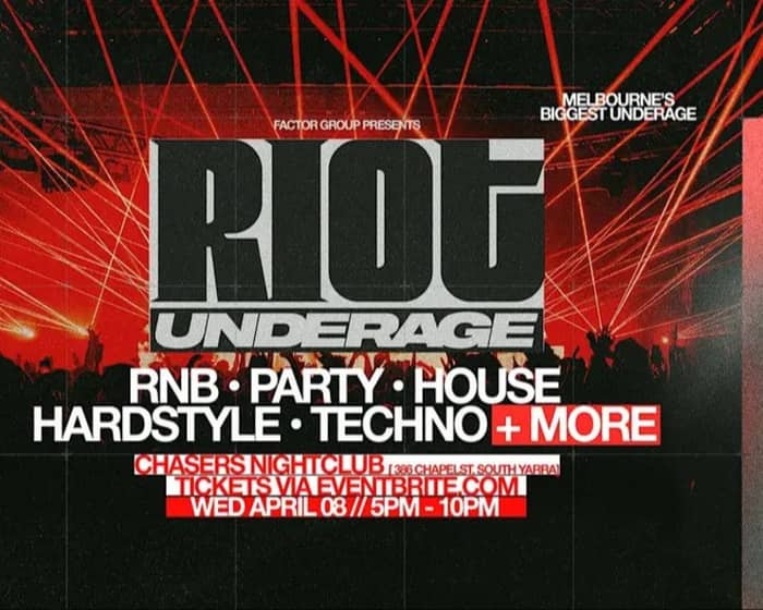 Riot Underage tickets