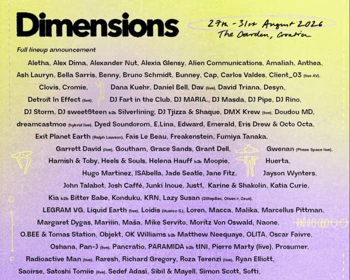 Dimensions Festival 2026 tickets