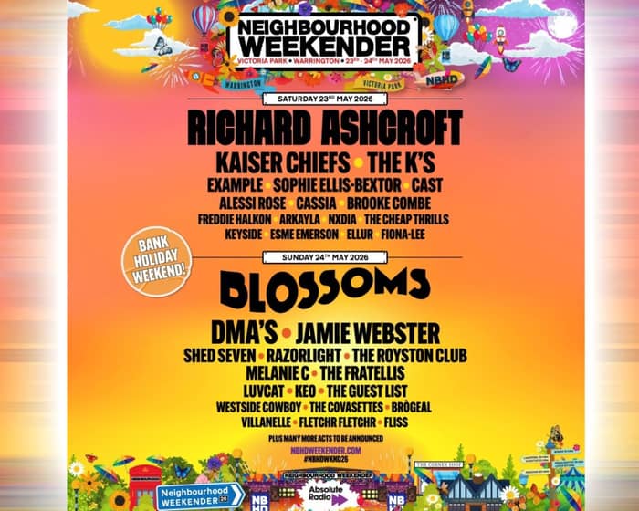 Neighbourhood Weekender 2026 tickets