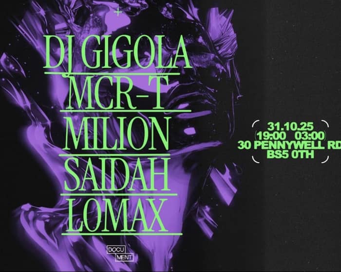 Document Presents: Halloween | DJ Gigola, MCR-T, Milion, Saidah tickets