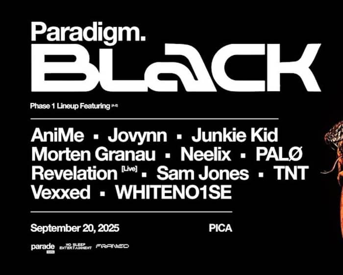 Paradigm Black 2025 tickets