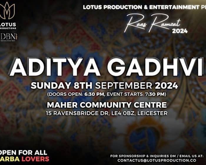 Celebrating Navratri with Aditya Gadhvi Raas Ramzat 2024 tickets