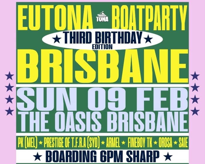 Eutona Annual Boat Party | Brisbane tickets