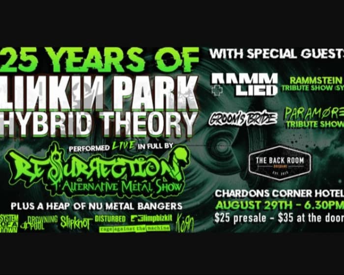 25 Years Of LINKIN PARK - Hybrid Theory tickets