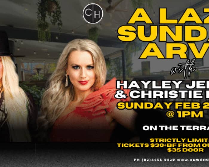 A Lazy Sunday Arvo with Christie Lamb & Hayley Jensen tickets