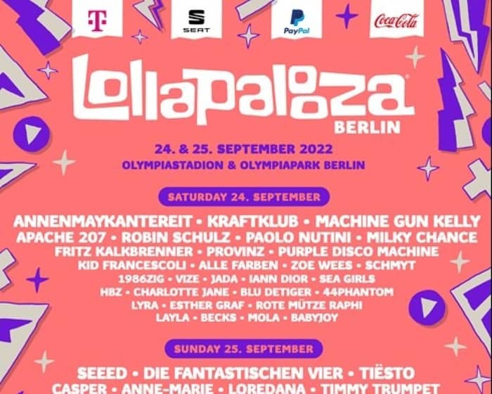 Lollapaloozade Berlin tickets