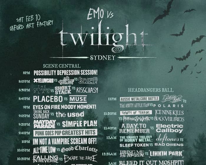 Emo VS Twilight - Vampire Emo Night - Sydney tickets