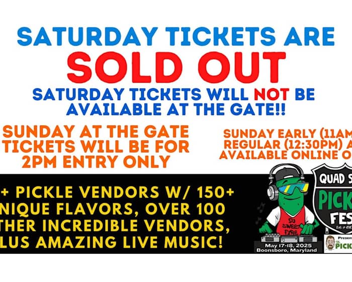Quad State Pickle Fest 2025 tickets