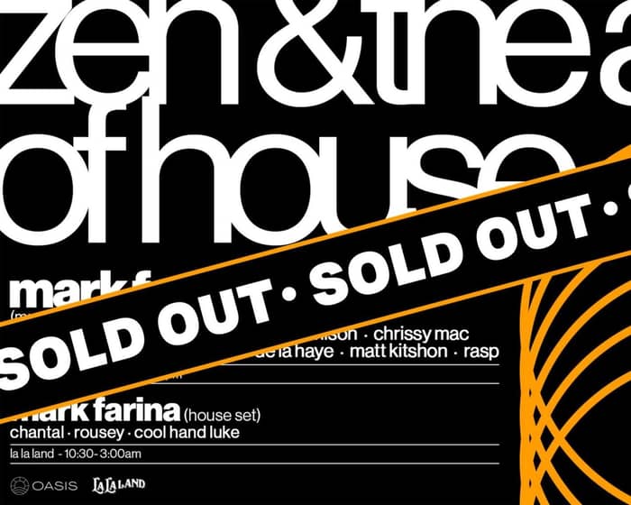 Zen & the art of House ft. Mark Farina - Afterparty tickets