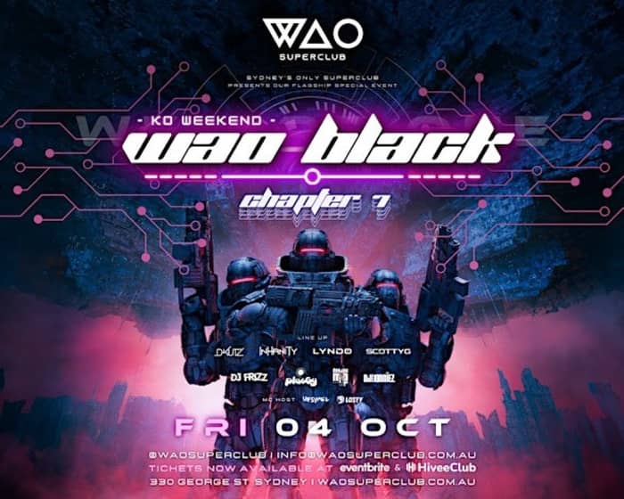 WAO BLACK tickets