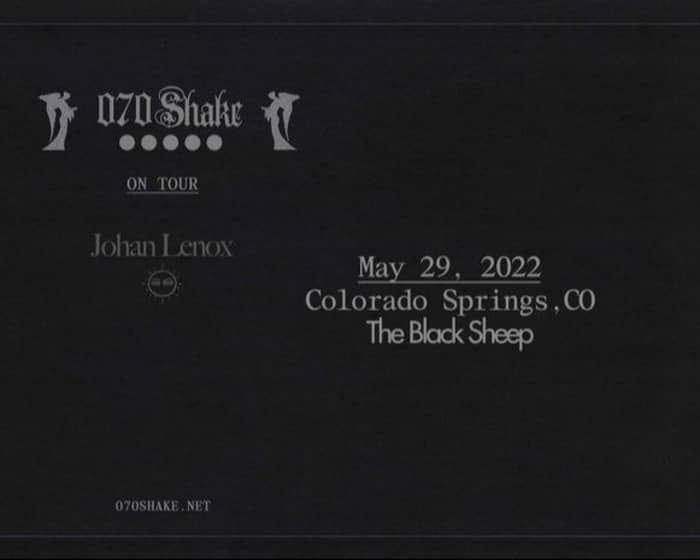070 Shake - To The C.o.r.e. World Tour tickets