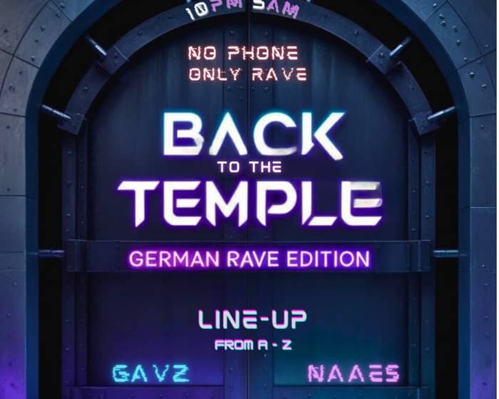 Back To The Temple: German Rave Edition tickets