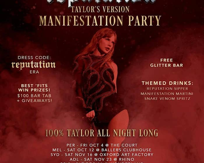 Reputation TV Manifestation Party - Taylor Swift Night tickets