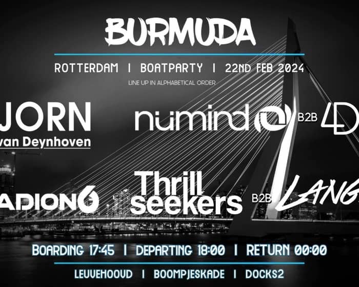 Burmuda Rotterdam Boat Party tickets