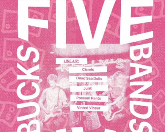 5 bands 5 bucks - December tickets