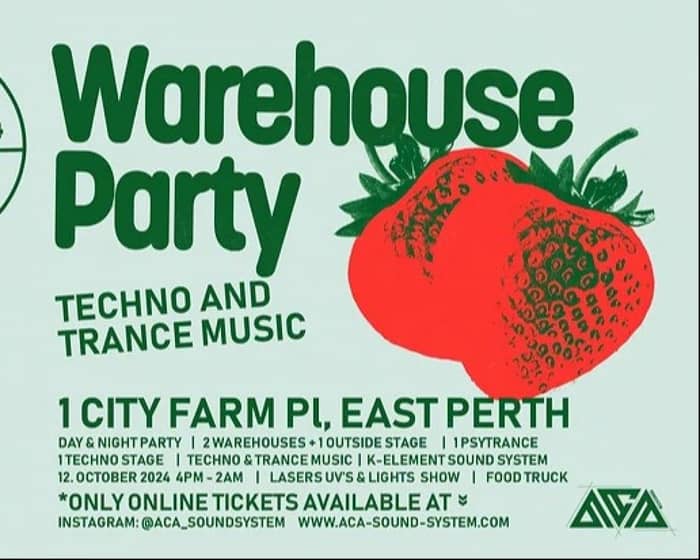 Perth City Farm Warehouse Party tickets