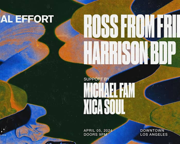 Minimal Effort: Ross from Friends and Harrison BDP tickets