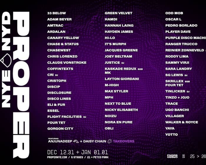 FNGRS CRSSD presents PROPER NYE/NYD 2026 tickets