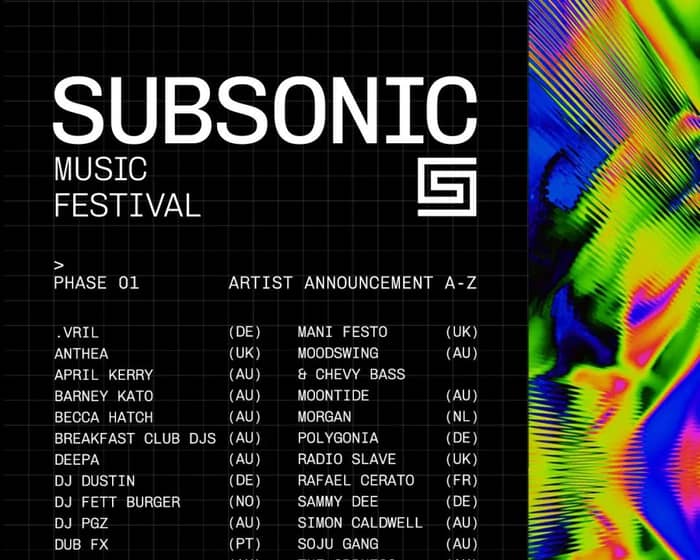 Subsonic Music Festival 2024 tickets