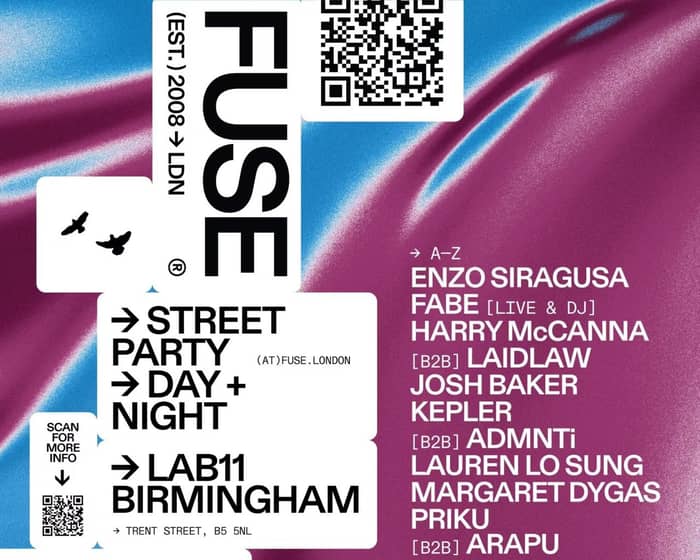 FUSE: Day & Night - Birmingham - Bank Holiday tickets