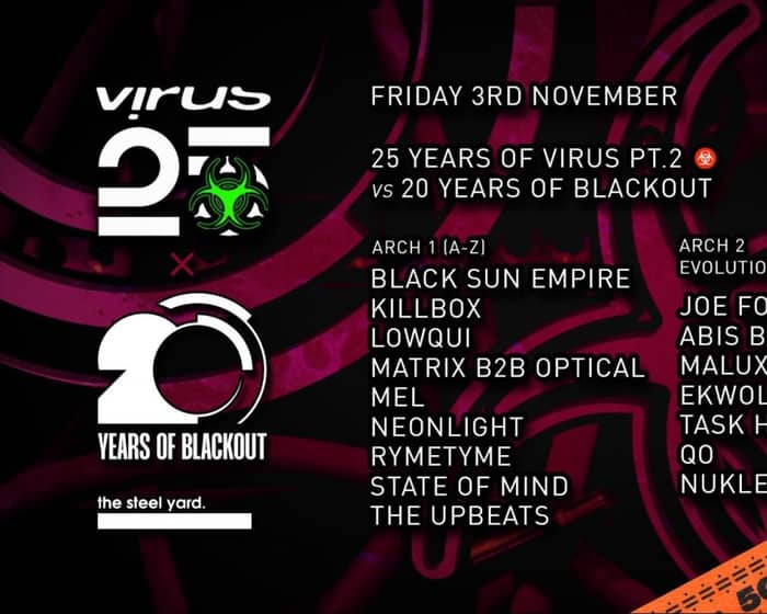 Virus 25: PT.2 with 20 Years of Blackout & Evolution Chamber tickets