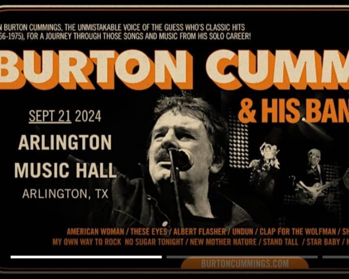 Burton Cummings tickets