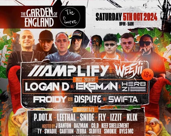 Amplify, Logan D, Eksman & more: Garden Of England tickets