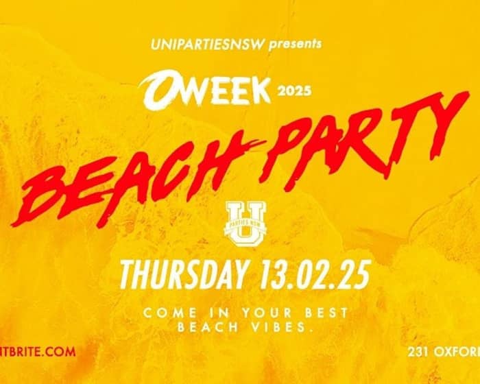 Sydney Oweek 2025 Beach Party tickets