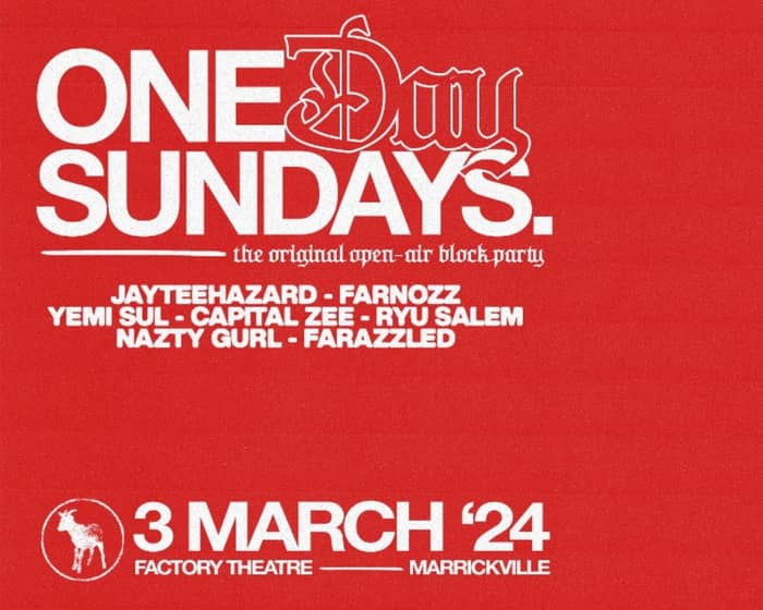 One Day Sundays: Open Air Block Party tickets