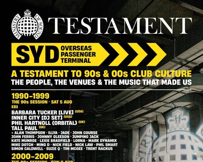 Ministry of Sound: Testament - 90s and 00s tickets