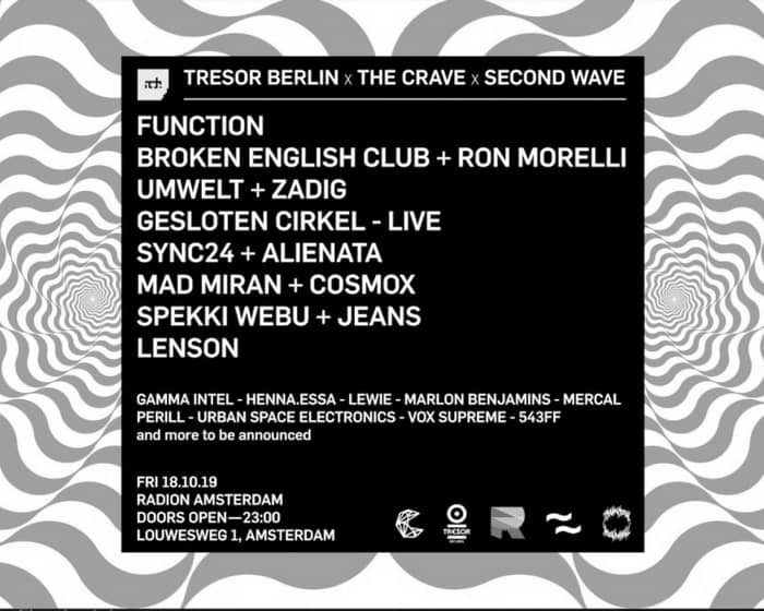 Tresor Berlin x The Crave x Second Wave - ADE 2019 tickets