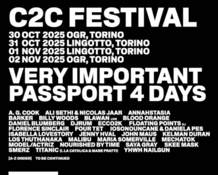 C2C Festival 2025 tickets